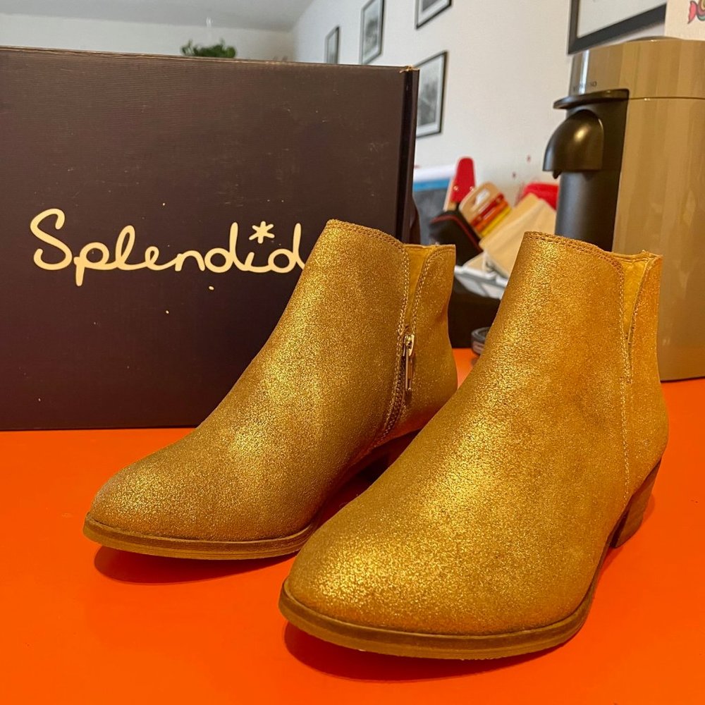 SPLENDID Hamptyn Bootie in Champagne size 7.5